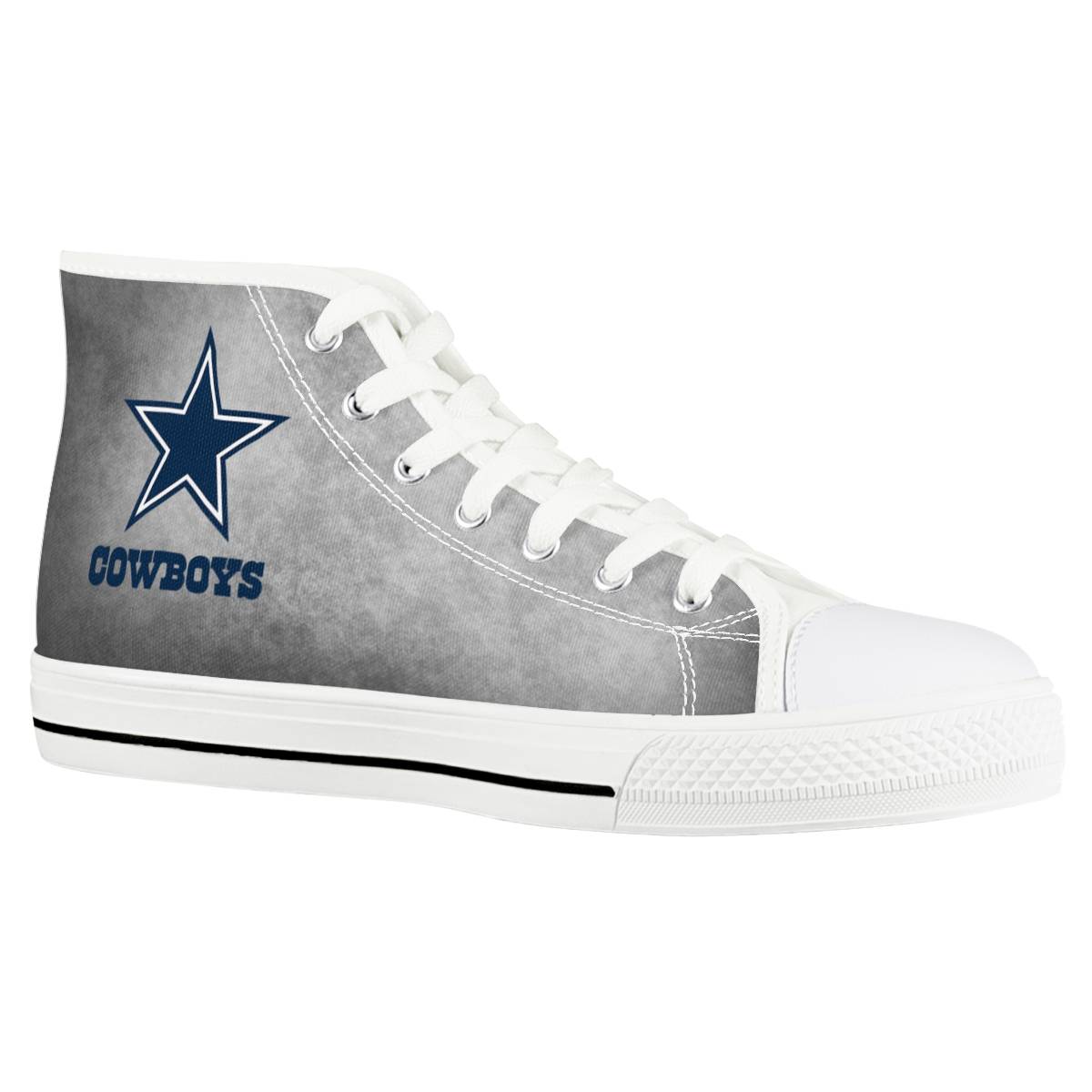 Men's Dallas Cowboys High Top Canvas Sneakers 003